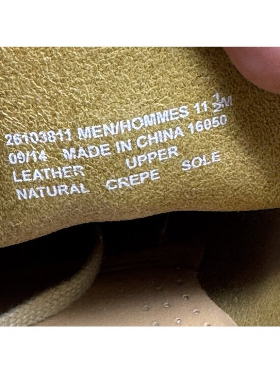 Clarks Stinson Hi Sand Suede Wallabees Ankle Dress Casual Boots Chukka Men 11.5 main image 5